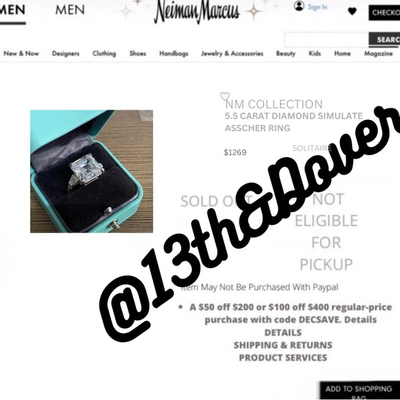 5ct Asscher Cut Ring - Picture 16 of 16